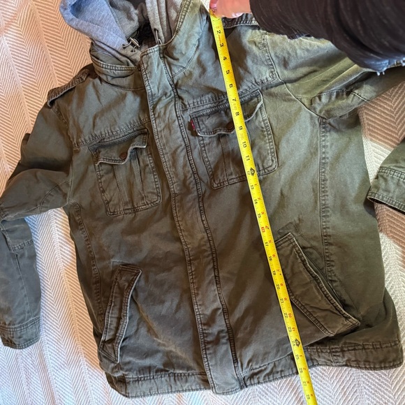 Levi's Men's Sherpa Lined Hooded Canvas Trucker Work Chore Jacket Size XL - Picture 15 of 15